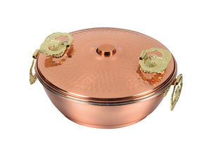 Pearl Metal Made in Japan HB-1789 Pure Copper Shabu Pot, 6.7 inches (17 cm), For Gas Stoves Only