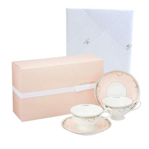 Narumi 51852-23116AZ Jill Stuart Cup and Saucer Set, 6.8 fl oz (200 cc), Set of 2, For Tea, Coffee, Made in Japan