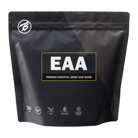 Bulk Sports Essential Amino Acid EAA Powder Subtle Sweetness Easy to Drink Plain Type Bioperine Blend 500g