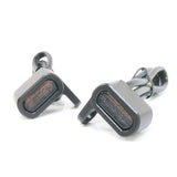 Ultra mini micro mini LED TURN Signal, Ev, Black Body, Smoke Lens, Car Inspection Compatibility, Set of 2, Orange/Amber Light 2