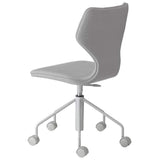 Muji 47124293 Molded Plywood Working Chair (Gray) R Width 20.9 x Depth 20.9 x Height 32.7 - 36.6 inches (53 x 53 x 83 - 93 cm)