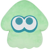 Sanei Boeki Splatoon 3 All Star Collection Splatoon 3 Cushion, Squid (Light Blue) Plush Toy, Height 13.4 inches (34 cm)