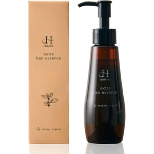 Hematin Extra Hair Essence [Hematin Undiluted Hair Treatment Hair Oil Hair Care Organic Yerba Mate Tea Ashitaba Extract Shiny Hair Serum Non-Silicon Additive-Free Fragrance] (1 bottle)