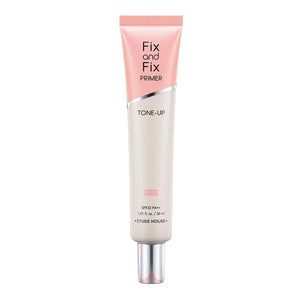 ETUDE Fix & Fix Tone Up Primer Rose [Makeup Base, Pore Cover, Sunscreen, Pink] 30ml