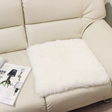 Mouton NC067KN Shearling Cushion, Natural, Made in Australia, Short Hair, 15.7 x 15.7 inches (40 x 40 cm), Light Color, Seat Cushion, Made in Japan