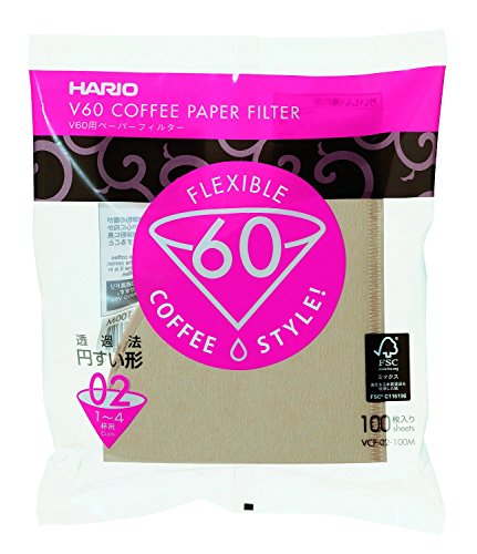 hario V60 Paper Filter 02 m 1 4 Cup for 100 Piece VCF 02-100 m 4 Set