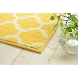 Scandinavian Design Ellipse Kitchen Mat, 17.7 x 94.4 inches (45 x 240 cm) (Yellow)