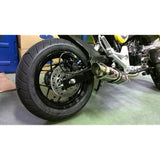 Swage LINE BARB0002 Rear BRAKE Hose Kit, Aluminum (Black/Black) Black Smoke Hose, Grom [125] (13-)