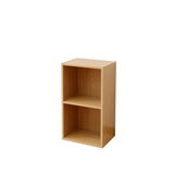 Yamazen CAB-7540 (LBR) A4 Storage Color Box, 2 Tiers, Width 15.7 inches (40 cm), Height 29.1 inches (74 cm), Light Brown