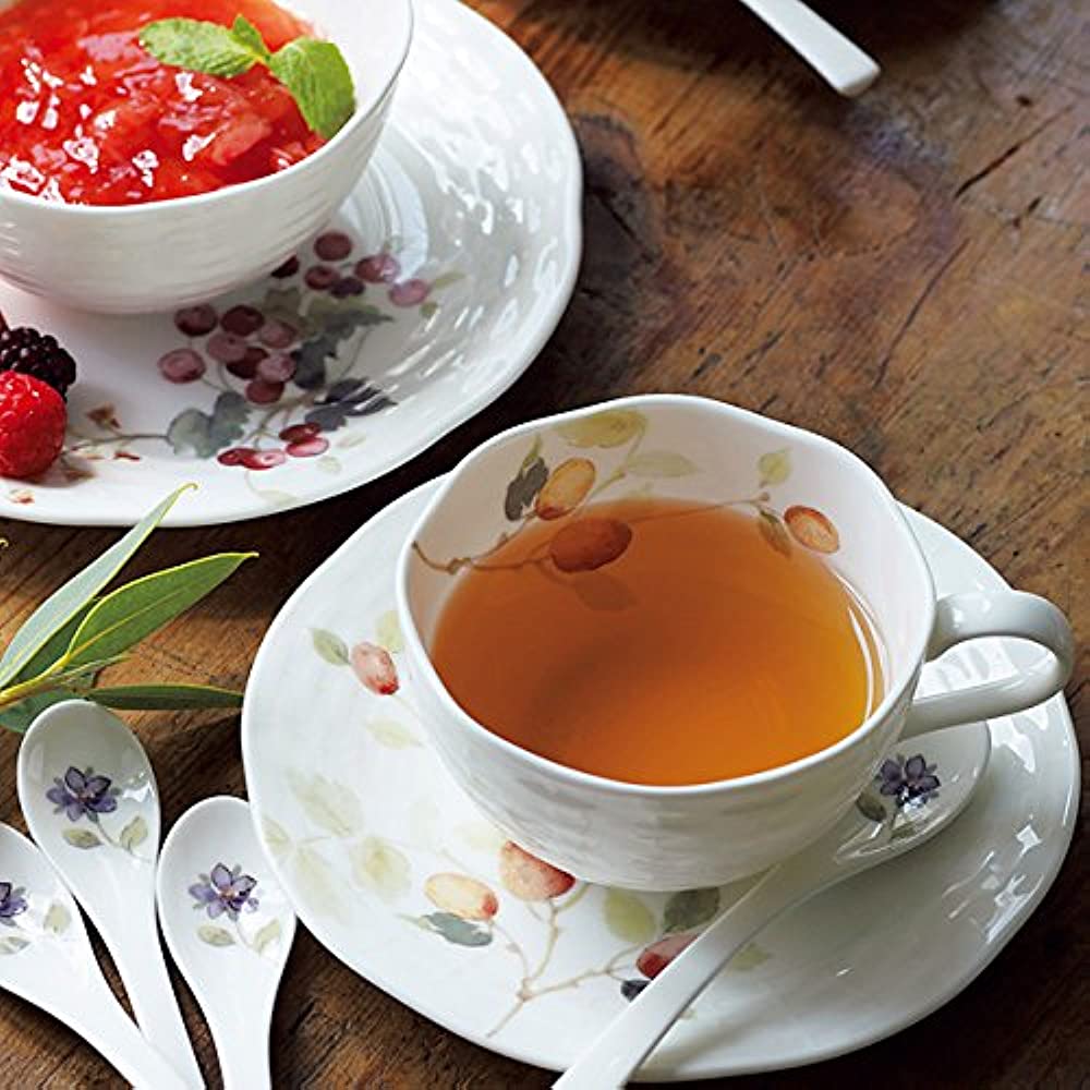 Narumi 96010-23067PAZ Cup & Saucer Set, Lucy Garden, 7.1 fl oz