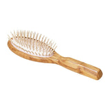 Redecker Wood Pin Brush, Oval L Size, Olive Wood