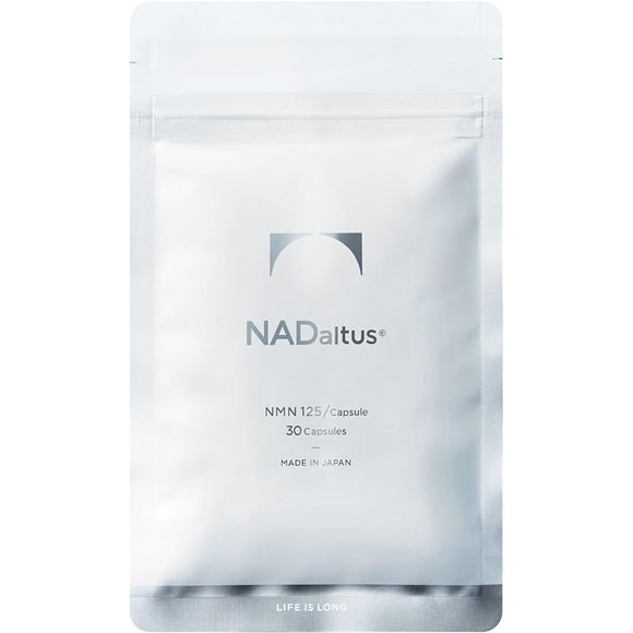 NOMON NADaltus NMN Supplement 30 Capsules 3750mg (125mg per day) Made in Japan High Purity 99% or higher Yeast Derived β-NMN Completely Made in Japan GMP Certified