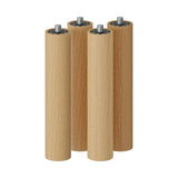 MUJI 82586152 Wooden Table Legs, For Height 13.8 inches (35 cm), Oak Wood, Set of 4