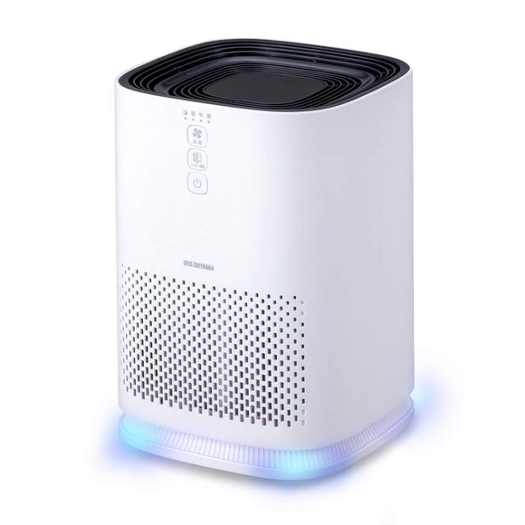 Iris Ohyama IAP-A25-W Air Purifier, 10 Tatami Mats, Deodorizing, Pollen, Collecting, Small, Quiet, Sleep Mode, Interior, Night Light Included