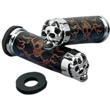 Doraggusupesyaritexi-Zu for Harley Skull Grip