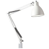 Yamada Lighting Z-00N W Z-Light, LED Desk Light, E26 LED Bulb, Bulb Color, White, Shade Width: 6.0 inches (152 mm), Shade Height: 6.4 inches (162 mm), Arm Length: 11.8 inches (300 + 360 mm)