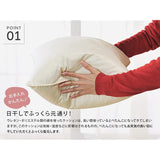 Made In Japan feza-nu-dokusshon 60 X 60 cm White Duck Feather 1500G, 50-Pack