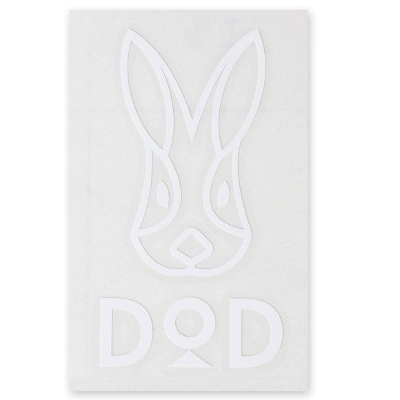 DOD (DED) Logo sticker L Outdoor weather resistance type cutting sticker White