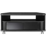 Asahi Wood Processing NOA-800AV-BK TV Stand, Nook 32 Model, Width 31.1 inches (79 cm), Black, With Casters, Corner Compatible