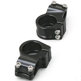 DAYTONA 69451 Shaved Clamp for Separate Handless, Left and Right Set, Fork Diameter 1.6 Inches (41 mm), Black