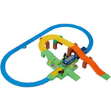 Plarail Play with Tomica Railway Crossing Cargo Train Set