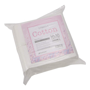 Cotton 10×10cm 200 pieces [Cotton cotton cosmetic cotton facial cotton cut cotton makeup remover nail nail off remove commercial use]