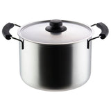 Yoshikawa YH8684 Deep Two-Handled Pot, 8.7 inches (22 cm), Induction Compatible, Silver, Seeds Cooking