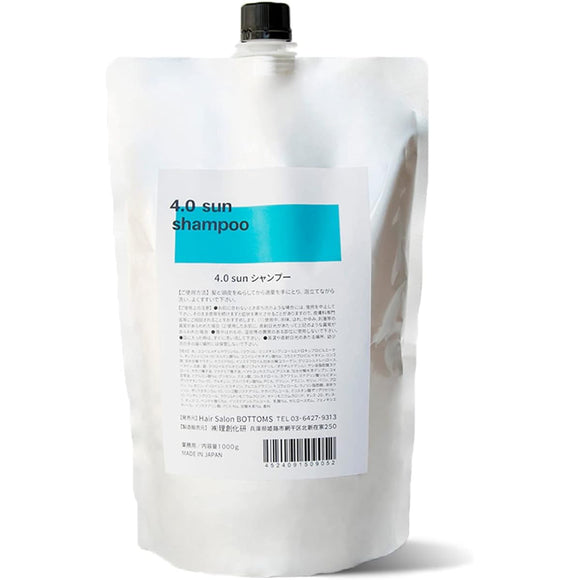 4.0SUN Shampoo 1000ml [Perm Coloring Scalp Amino Acid Non-Silicon Non-Paraben Acid Salon Supervised by BOTTOMS]