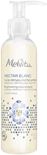 Melvita Nectar Blanc Cleansing Oil 145mL Makeup Remover Organic Cosmetics Transparency Moisture Dullness Due to Old Keratin Pore Care Glossy Skin W No Washing Required