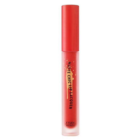 ETUDE Matte Thick Lip Lacquer OR201 (Joy Grapefruit) [Hard-to-fall Lip] Orange