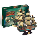 3D Puzzle 308 Pieces Pirate Queen Ans Revenge Big Size T4018h