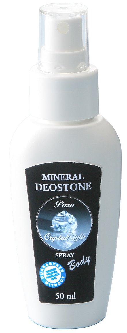 Mineral Deostone Alum Crystal Spray Odorless Etiquette Care Unscented Made in Italy Portable 50ml