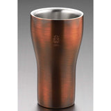 Tamahashi Tumbler Copper Plated Bronze Finish 300ml 18-8 Stainless Steel W Construction TM-048