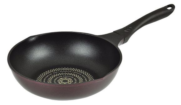 Pearl Metal Rise Neo HB-3428 Blue Diamond Coat, Induction Compatible, Deep Frying Pan, 9.4 inches (24 cm)