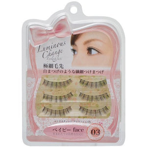 Luminous Change Eyelash EX LV-03 Baby Face 3 Pairs