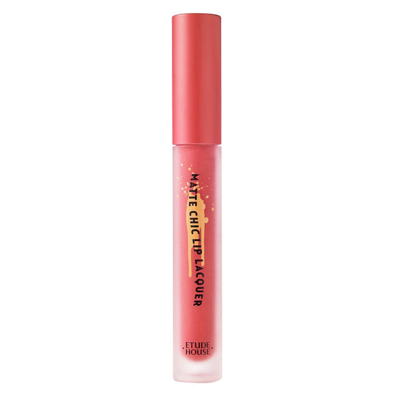 ETUDE Matte Thick Lip Lacquer PK001 (Rose Pink) [Hard-to-fall lip]