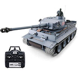 Tank Radio Controlled TK7.0 Version 116 Scale 2.4G Remote Control German Tiger I Heavy Tank, Simulation Sound Action Smoke and Infrared Battle Launch BB Bullet Complete Paint (High version)