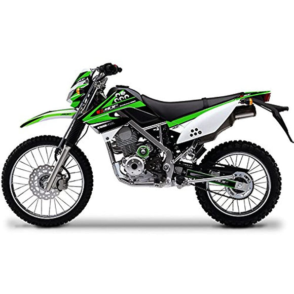 MDF KLX125 (10-) MKLX125-A-GR-ALL Graphic Kit, Complete Set, Attacker Model, Lime Green