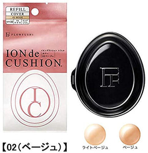 FLOWFUSHI ion decushion refill cover 02 beige liquid foundation 20g