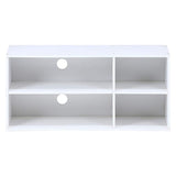 Fuji Trading TV stand Low board 32 type Width 89cm White Easy assembly 96599