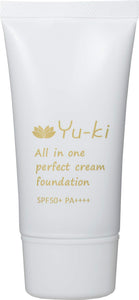 Yu-ki All-in-One Perfect Cream Foundation Natural Non-Chemical Formula SPF50+/PA++++ <Dry Skin Sensitive Skin>