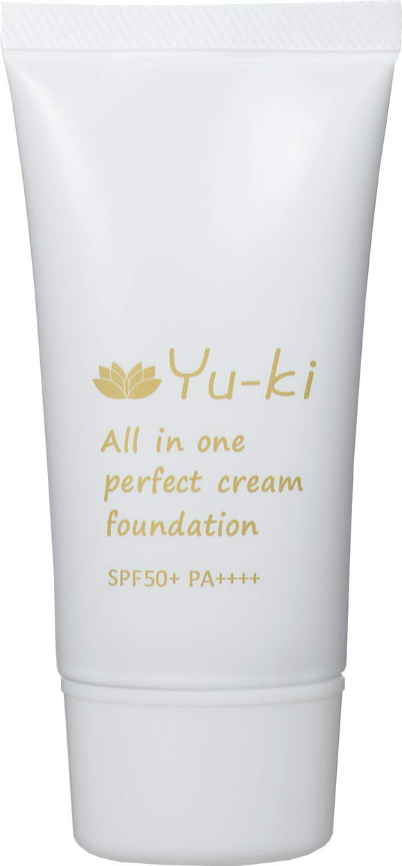 Yu-ki All-in-One Perfect Cream Foundation Natural Non-Chemical Formula SPF50+/PA++++ <Dry Skin Sensitive Skin>