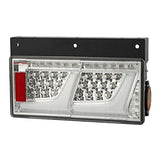 KOITO LEDRCL-24R2C All Led Rear Combination Lamp, 2 Rows, Normal Turn, Clear Version, Right Use, for Trucks