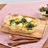 HARIO BUONO Kitchen HGZO-60-BK Gratin Dish, Made in Japan, 20.3 fl oz (600 ml), Set of 3, Clear