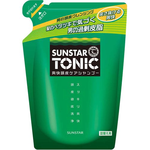 Sunstar Tonic Shampoo Refreshing Scalp Care Refill 360mL Non-Silicon Formula [Citrus Herb Fragrance]