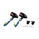 POSH 091098-S3 Motorcycle Accessories Aluminum Machine Turn Signal, Bullet Type