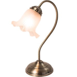 Mula Ellen OF-069-1 Table Lamp, Night Lamp, Touch Sensor, 3 Levels, Incandescent Bulb Included (Antique Gold, Frosted Glass)