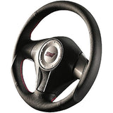 DAMD (Damd) Subaru Steering SS358-S (L) Black Leather x Red Stitch [SS358SL1]