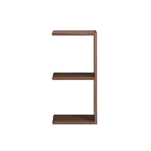 Muji 37265653 Stacking Shelf, Extra 2 Tiers, Walnut Wood, Width 15.7 x Depth 11.2 x Height 32.1 inches (40 x 28.5 x 81.5 cm)