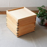 Wooden 3-Tier Box Ultra Mix 3-Tier Box (Durable and Water Resistant), For 2 to 3 People, Natural